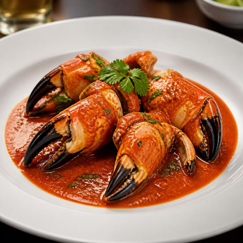Stone Crab Claw in  Enchilado Sauce